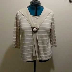 CJ Banks Sailor style sweater